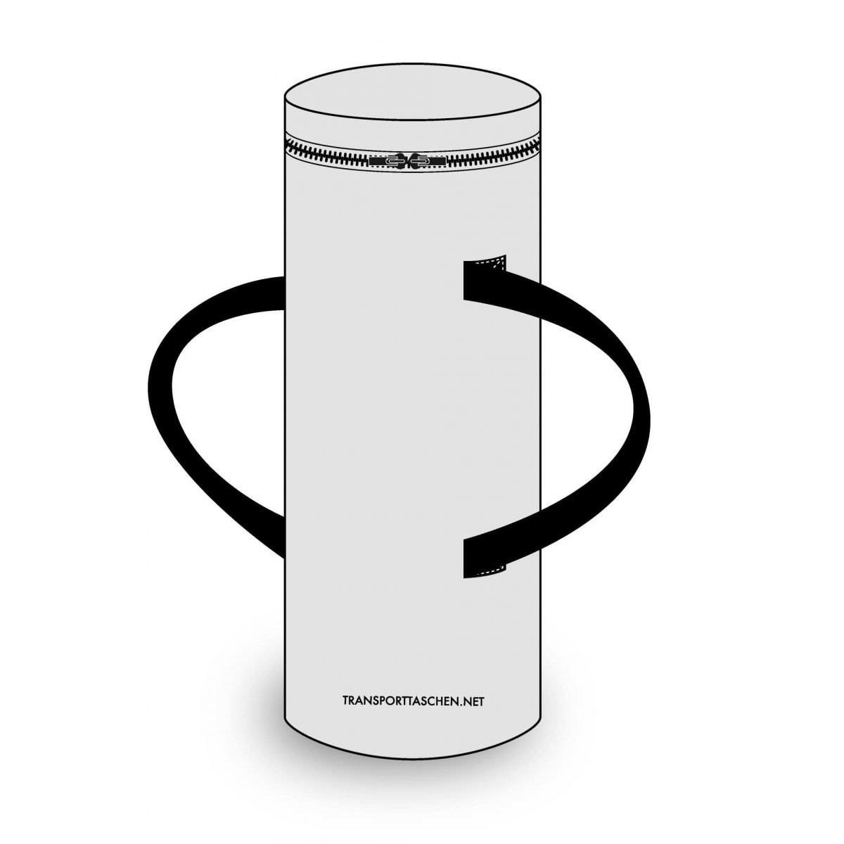 Transporttasche rund Köcher